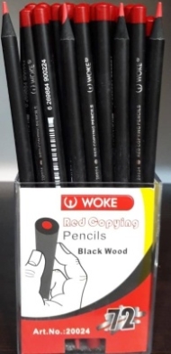 مداد قرمز چوب مشکی 20024