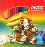 مداد رنگی 24 رنگ مقوایی فکتیس - Factis 24 Colour Pencils No: F07112324