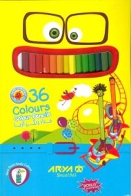 مداد رنگی 36 رنگ مقوایی آریا - Colour Pencil No: 3018