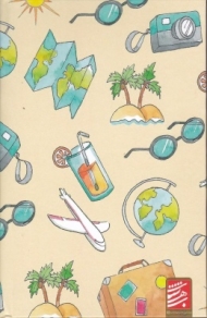 دفتر رقعی دوختی خط دار نخودی سلفونی NO: 231321