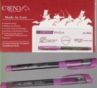 خودکار ژله ای ارغوانی آندیا - NO :AGA3I-08PM