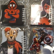 دفتر یاداشت جلد چوبی فنردار طرح شخصیت ماه دونه NO : mah-m317