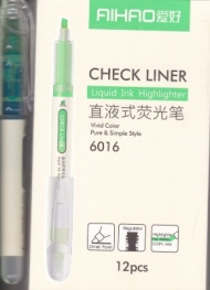 هایلایتر سبز CHECK LINER NO: 6016