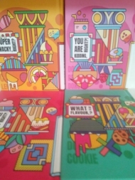 دفتر یادداشت کاغذ رنگی توتی فروتی