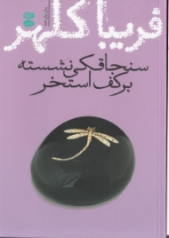 سنجاقکی نشسته بر کف استخر