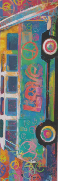 پازل 1000 تکه (PANORAMIC PUZZLE) VW FLOWER POWER NO: 6010-5549