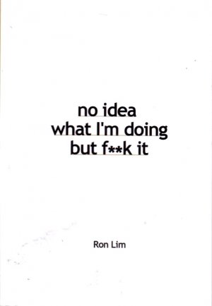 NO IDEA WHAT I'M DOING BUT FUCK IT