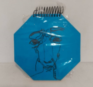 دفتر یادداشت هندسی شش ضلعی متوسط