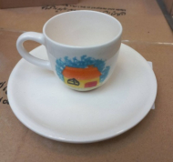 قهوه خوری خانه پرکار نعلبکی گرد 1917