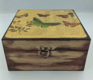 جعبه چوبی دکوپاژ 20×20