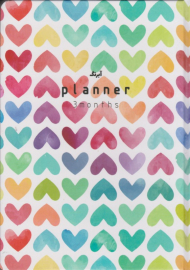 پلنر سه ماهه قلب رنگی آبرنگ 149004