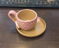 فنجان و زیرفنجانی طرح پری دریایی