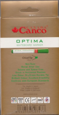 ماژیک وایت تخت سبز کنکو اوپتیما - Optima Whiteboard Marker Chisel Tip