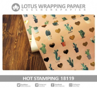 کاغذ کادو شاینی+گلدیک لوتوس - Wrapping Paper Lotus