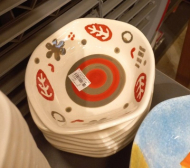 کاسه پاییزی طوسی قرمز