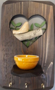 جاکلیدی قلب و پرنده وارمردار