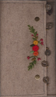 کیف پول گلدوزی