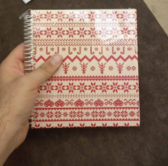 دفتر خشتی متوسط فنری شطرنجی NO: 241144