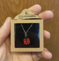 گردنبند پیکسلبافی کفشدوزک 1210