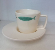 فنجان چایخوری بزرگ ماهی کشیده 1564