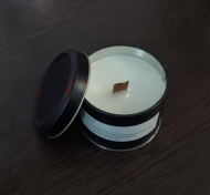 شمع قوطی فلزی درب دار 7 سانتی