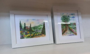 تابلو آبرنگ 18×20 منظره