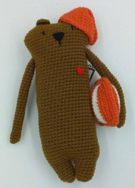 خرس آقای لویی (همراه بالشت و کلاه)