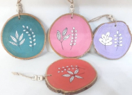 دیوارکوب چوبی طرح برگ