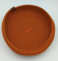 ظرف بافت پنبه ای قطر 20 سانتی متری - آجری