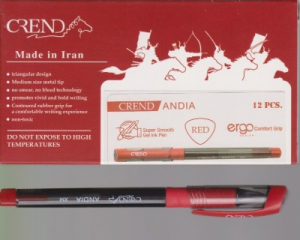 خودکار ژله ای قرمز آندیا - NO :AGA3I-02PM