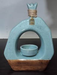 جاشمعی انار دورنگ طرح چوب