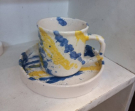 ماگ و زیرلیوانی کوبیسم-101