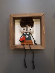 قاب عروسک تکی پارچه ای