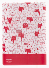 دفتر 40 برگ تک خط شومیز جلد نرم