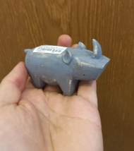 مجسمه تک کرگدن کوچک بدون جوجه i13