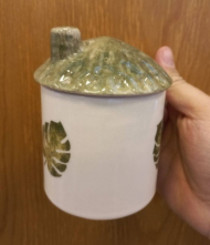 لیوان در دار برگ انجیری سبز