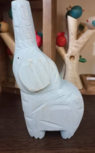 فیل طوسی گلدان خرطومی j25