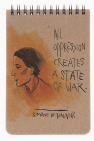 دفتر یادداشت نویسندگان سیمون دوبووار