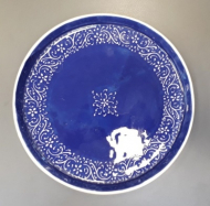 بشقاب گرد لبه دار 25 سانتی