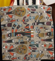 کیف پارچه ای تصویرسازی سایز بزرگ