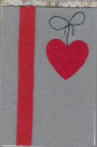 دفترچه نمدی کتابستان طرح پاپیونی