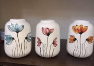 گلدان نقاشی 15 سانت