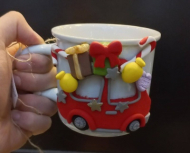 ماگ چینی ماشین کریسمس