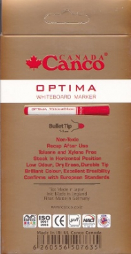 ماژیک وایت گرد قرمز کنکو اوپتیما - Optima whiteboard Marker Bullet Tip