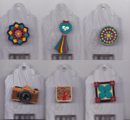 پیکسل چوبی دکمه