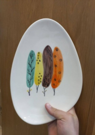 بشقاب دفرمه نقاشی 28 c