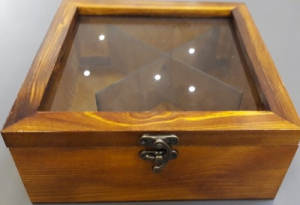 جعبه 20×20 درب شیشه ای