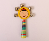 جغجغه زنگوله دار - RINGED WOODEN RATTLE NO: GT-113
