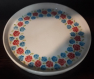 بشقاب گرد لبه دار 22سانتی