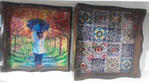 سینی چوبی ضد آب 27×27